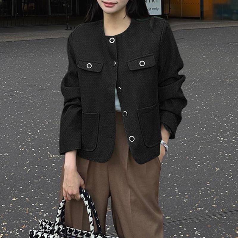 ZANZEA Women Autumn Casual Long Sleeve Thin Cardigan Outwear