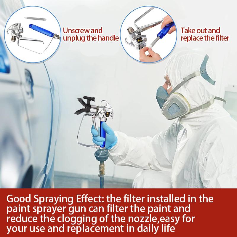 12 Airless Paint Spray Guns, Equipped with Nozzle Protection Cover, Nozzle Tip, and Airless Spray Gun Filter, Suitable for Airless Spray Machines