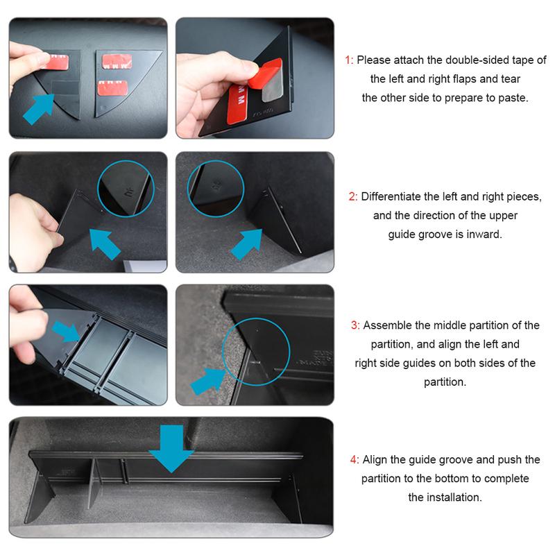 Car Glove Box Organizer Seat Storage Box Interval Ert Divider for Toyota Land Cruiser Prado 150 2010-2018 Interior Accessorie
