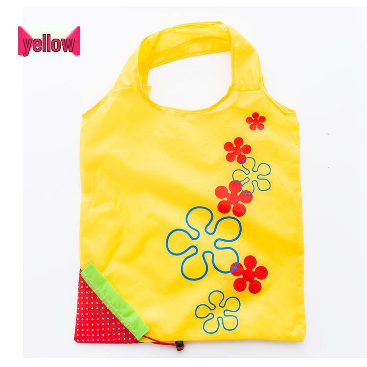 Tragbare Faltbare Erdbeer-Polyester-Tragetasche mit Logodruck
