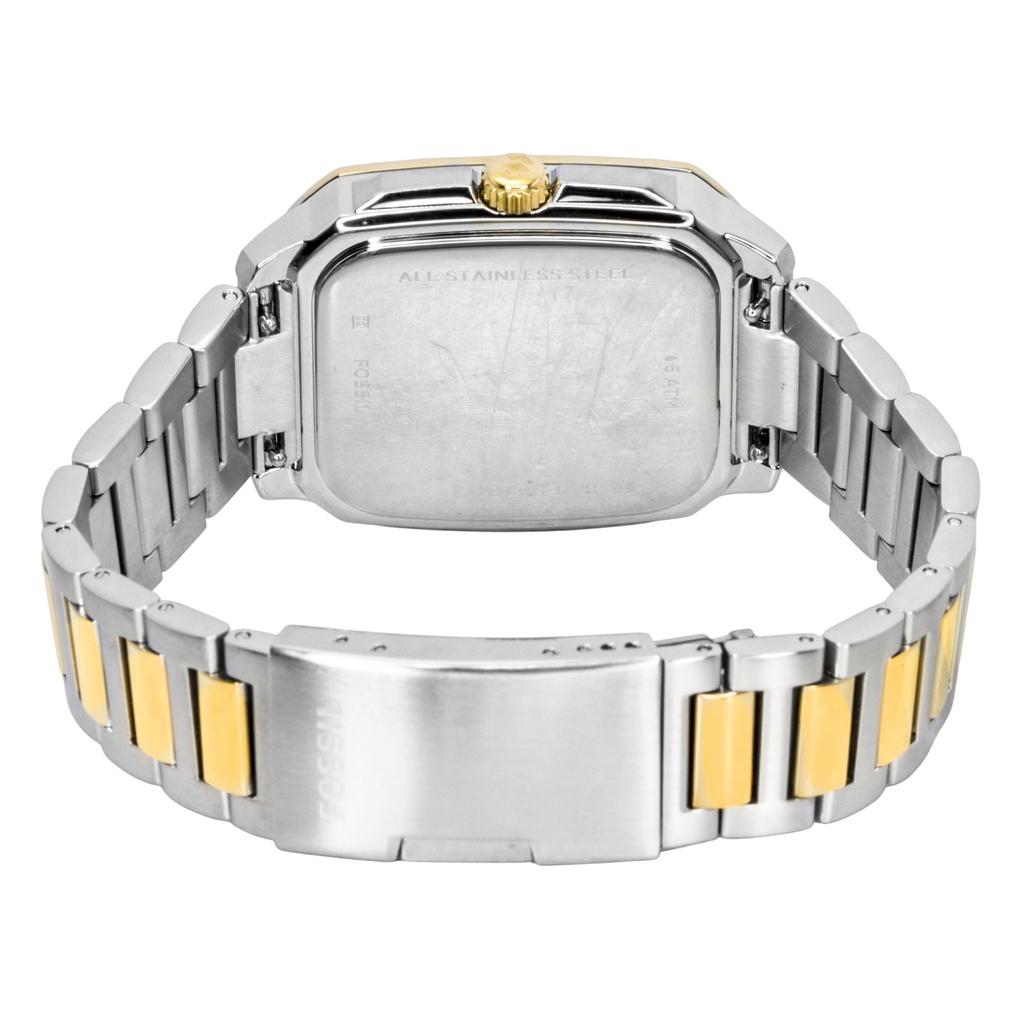Fossil Crosby Two Tone Stainless Steel Blue Dial Quartz FS6161 Men's Watch