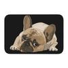 1pc French Bulldog Cute Dog Floor Printed Mat, Non-slip Mat, Machine Washable Polyester Fabric, Suitable for Bedroom Living Room