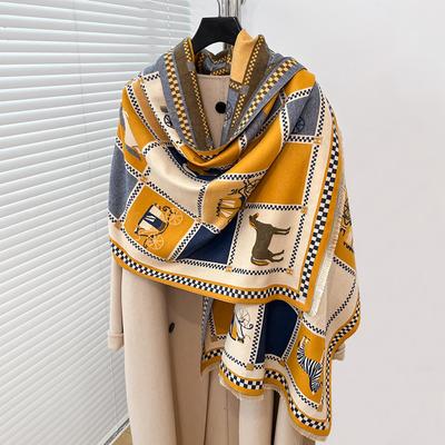 Popolare Sciarpa Termica da Donna a Carrozza Imitazione Cashmere alla Moda e Dolce Sciarpa per Condizionatore
