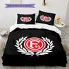 Fortuna Düsseldorf Bedding Quilt Set Quilt Cover Pillowcase Home Decoration Birthday Gift (1 * Duvet Cover + 2 * Pillowcase, Without Core)