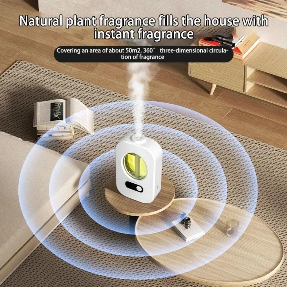 Rechargeable Aroma Air Diffuser Essential Oil Automatic Scent Air Purifier Household