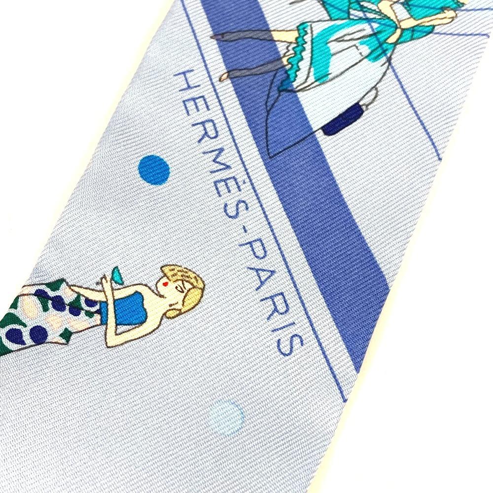 HERMES Twilly Twilly Bandeau Scarf Accessories Scarf silk Light Blue Based