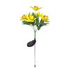 Popular Solar Orchid Lawn Light: LED Decorative Festival Garden Lamp for Patio, Courtyard, Park