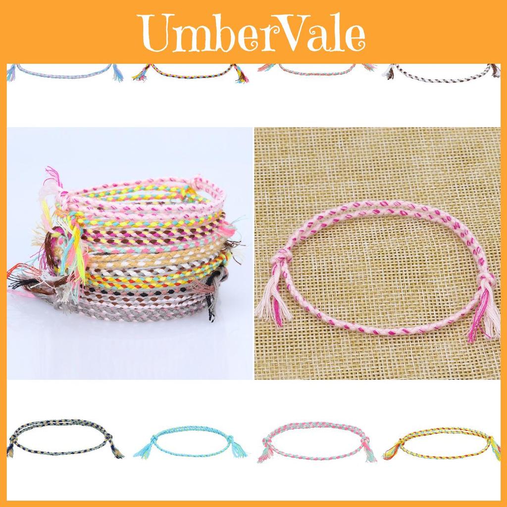 New Cross-border Simple Safety Buckle Four-strand Colorful Hand Rope Handmade Braided Red Rope Bracelet Suitable For Travel Souvenirs Mixed Colors