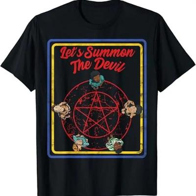 Vintage Horror Let'S Summon The Devil T Shirt