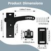 Universal Screen Door Handle & Latches Set Sturdy Aluminum Screen Door Lock & Handle Replacement for Secure Closure