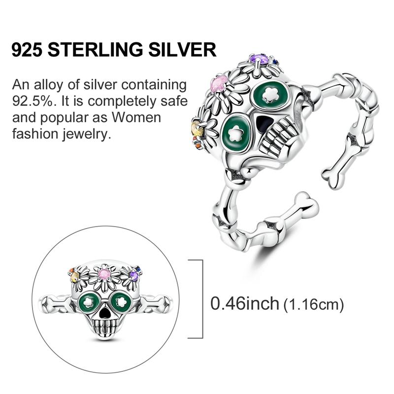 Original Rings 925 Silver Simple Sparkling Heart Bow Dragon Firefly Star Moon Ring for Women Girls Wedding Jewelry Gift