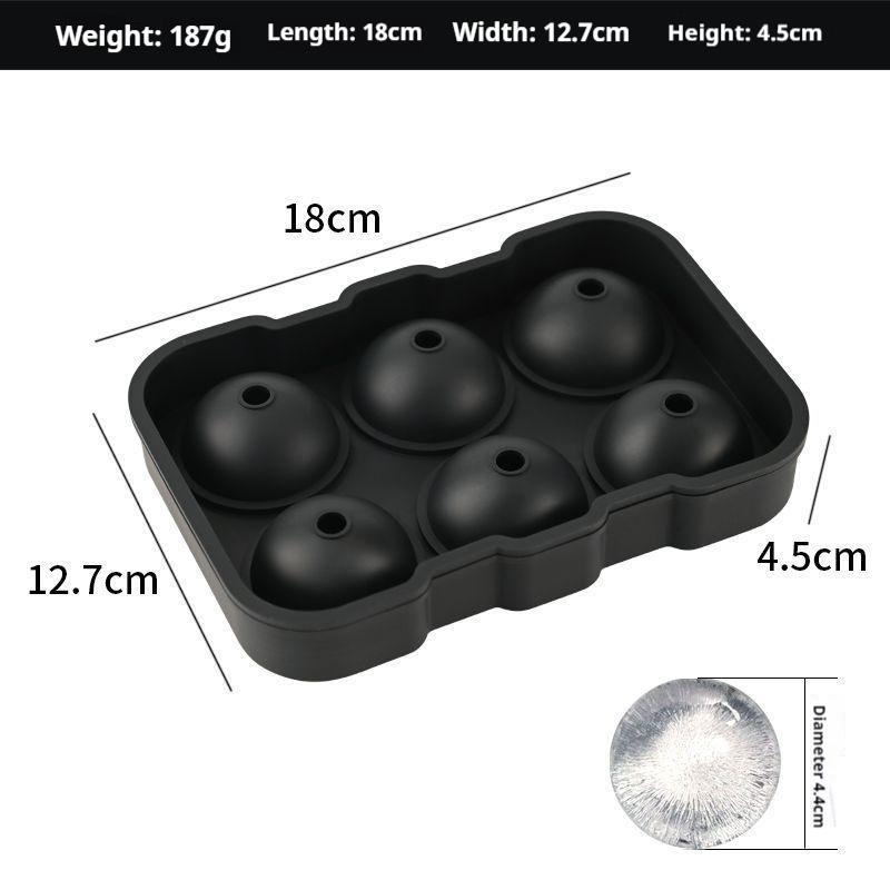 4/6/8/15Grids Silicone Ice Cube Molds Spherical Ice Molds Reusable Whiskey Ice Cube Molds Cocktail Freezer DIY Homemade Barware