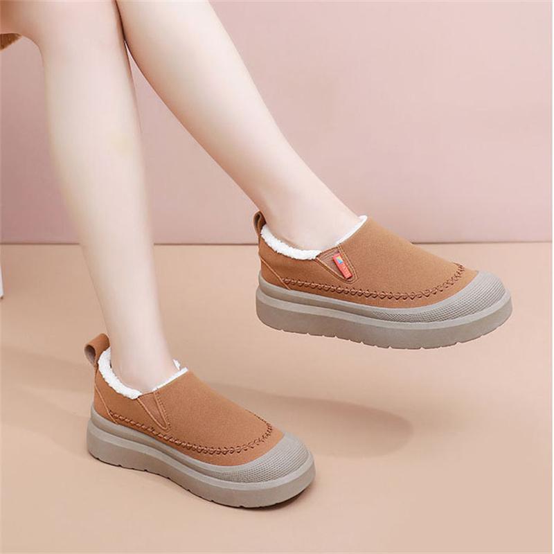 2025 Mode Neu Winter Warmes Schuhwerk für Damen Weiche Sohle Ermüdungslinderung Fleecefutter Verdickte Schneestiefel Winter Freizeit Laufschuhe