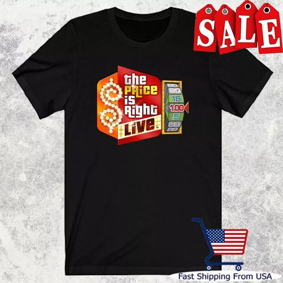 The Price is Right Live Game Show TV Series Logo Black T-shirt All Sizes Unisex T-Shirt XXXXL