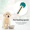 Plastic Cat Strip Squeezer Multi Use Button Pushed Snack Squeezer Feeder Treats Scoop Snacks Feeder Claw Shaped Pet Accessories