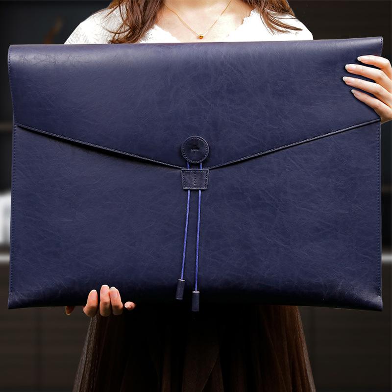 

Водонепроникний шкіряний портфель для файлів формату А3 великої місткості з логотипом