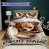 Custom Name Cats Cozy Nest Bedding,Quilt Set Quilt Cover Pillowcase Home Birthday Gift(1 * Duvet Cover + 2 * Pillowcase, Without Core)_lx