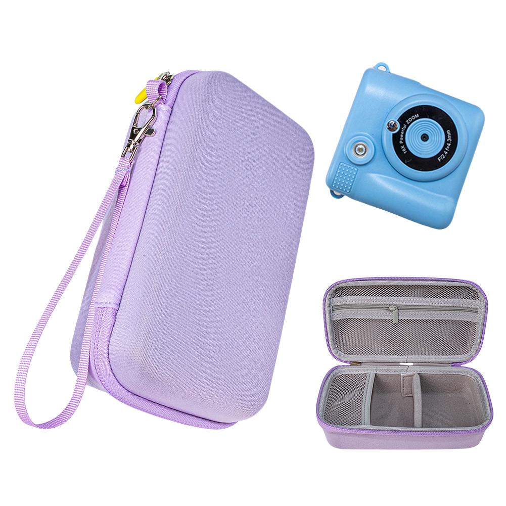 Kids Camera Case EVA Instant Print Camera Carrying Case Shockproof Protective Travel Case with Mesh Pocket Portable Storage Bag
