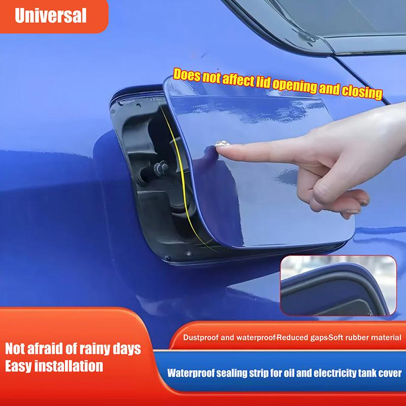1/2Pcs Automobile Fuel Tank Cap Sealing Strip Universal Charging Port Cover Seal Ring Waterproof Dustproof Car Accessories