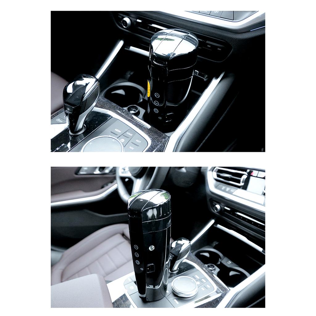 12V24V Car Heating Cup, 400mL Stainless Steel Heated Travel Mug Car Home Dual Use Smart