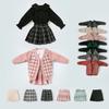 Blyth Clothes Mini skirt plaid cardigan pleated skirt student suit casual sweater jacket shirt Ymy Ob22 24 27 Doll Accessories