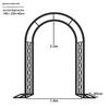 Retro Bronze Wrought Iron Garden Arch Trellis