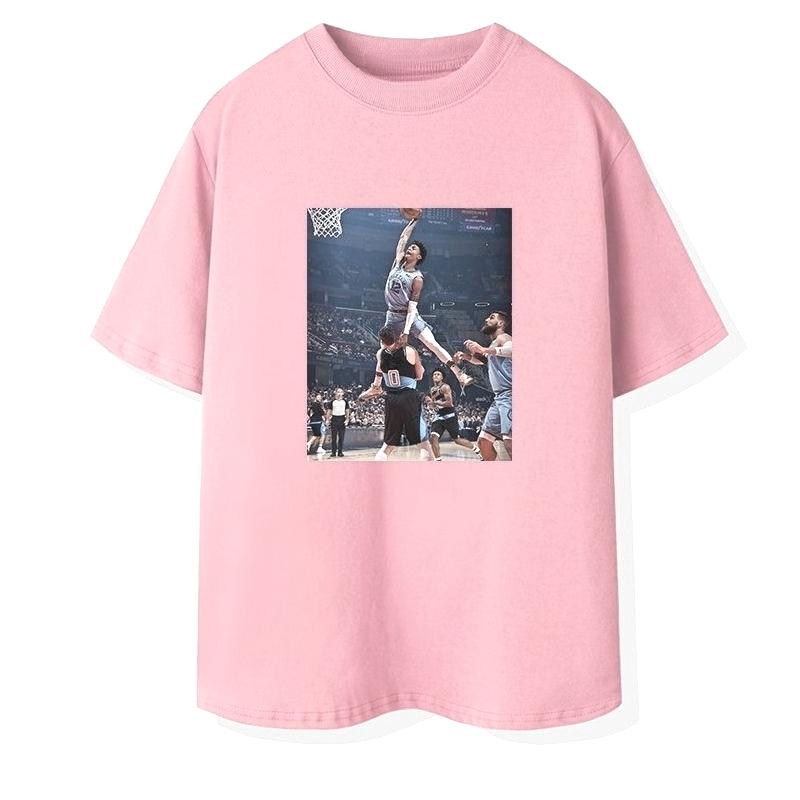 Autumn and Winter European and American Heavy Cotton Star Scene Printing T-shirt 2025 New Men's and Women's Comfortable T-shirt