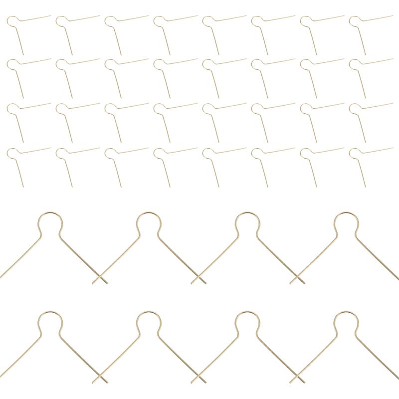 100 Stück V-förmige Eisen-Weihnachtskugel-Kappenhaken Anhänger Baumhaken Feiertagsdekoration Robuste Metall-Anhänger