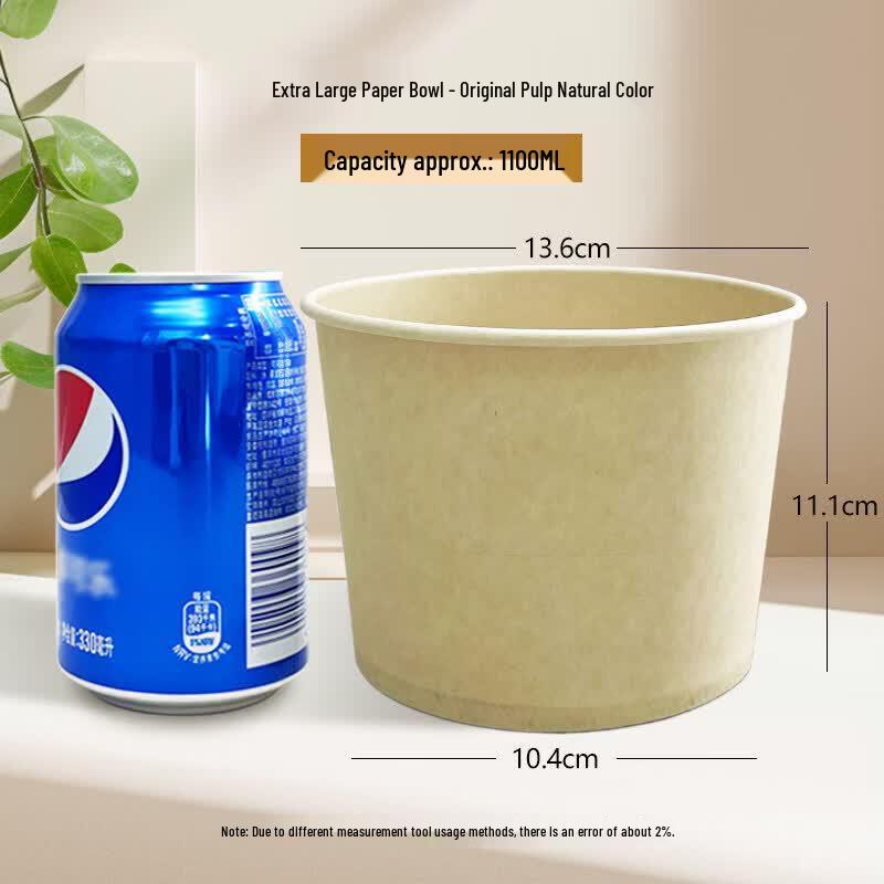 Qiwei Disposable Thickened Round Paper Bowls