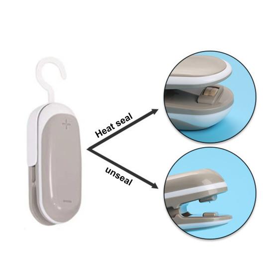 Mini Bag Sealer Přenosný stroj na uzavírání potravin Kompaktní praktický sáček na svačinu pro domácí kuchyni
