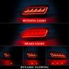 LED Rear Bumper Reflector Lights For Toyota RAV4 2013 2014 2015 Running Brake Lamp Dynamic Flowing Turn Signal Car Accessories