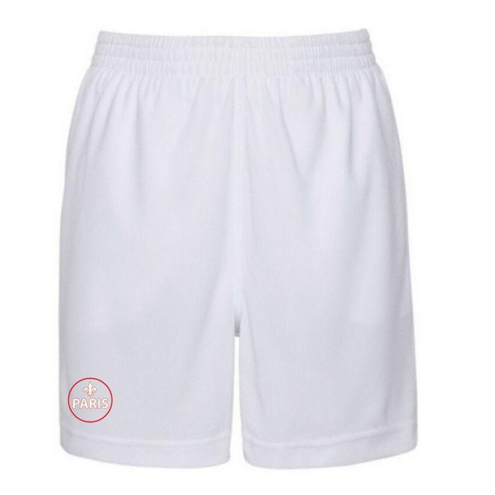 Men's Football Set - Navy Blue T-shirt and White Shorts - Paris Inspiration - - Blue