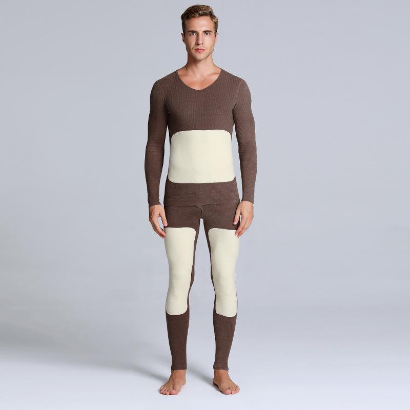 Ovieze Termisk Fleece Set: Unisex Sömlös Varm Överdel & Underdel för Vinter