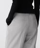 MUSINSA STANDARD WOMAN [Cooltandard] Women'S Low Waist Deep Tuck Wide Hidden Banding Slacks [Light Gray]