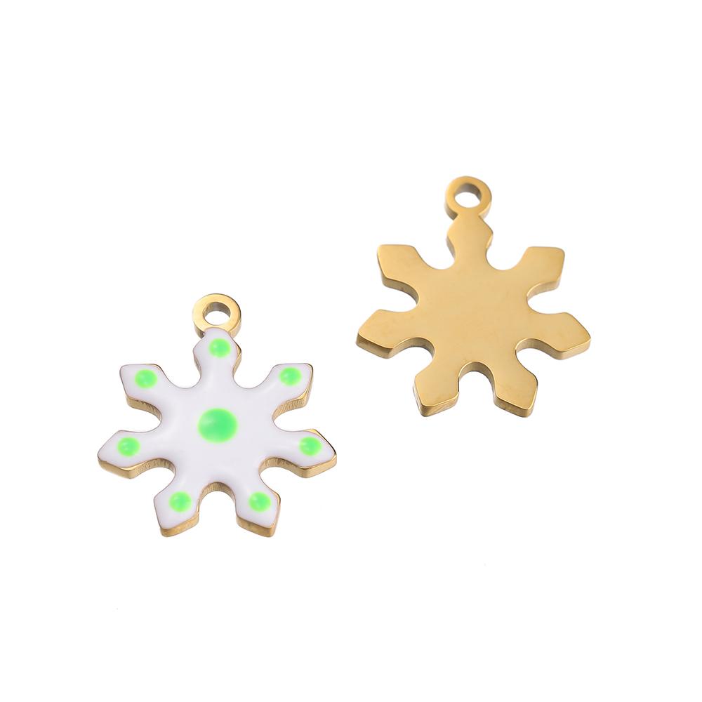 1pcs Stainless Steel Christmas Style Tree Snowflakes Gloves Socks Boots Charms Pendants for DIY Bracelet Necklace Jewelry Making