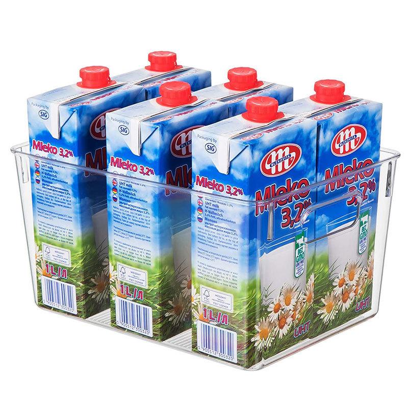 Transparent PET Storage Box for Books, Snacks, Fruits, Vegetables, and Kitchen Organization