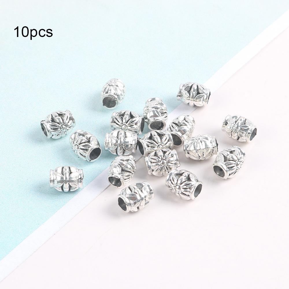 

Ретро сплав скрытый серебряный большой отверстие разделитель бусина ведро бусина прямое отверстие сделай сам бисерное ожерелье браслет ювелирные изделия аксессуары материал