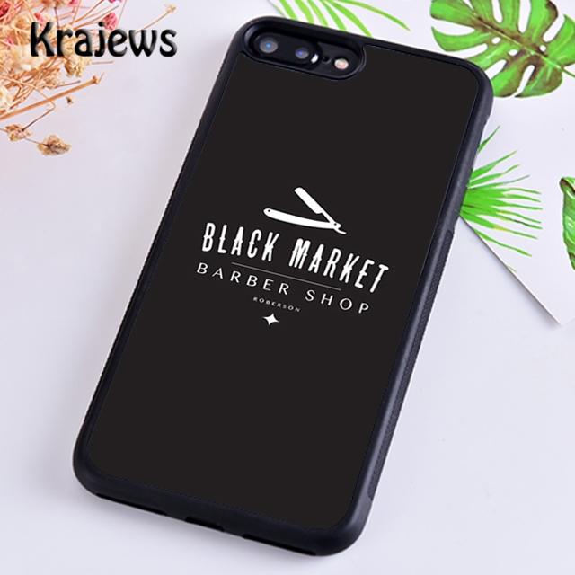 Krajews Barber Funny Vintage Classic Barber Retro Phone Case For iPhone 16 15 SE2020 14 7 8 Plus 11 12 13 Pro Max Fundas