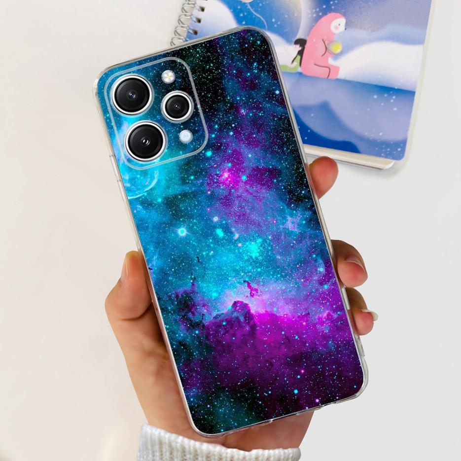 For Xiaomi Redmi 12 Case 2023 New Fashion Painted Cover Clear Silicone Phone Case For Xiaomi Redmi 12 Redmi12 Soft Fundas Bumper
