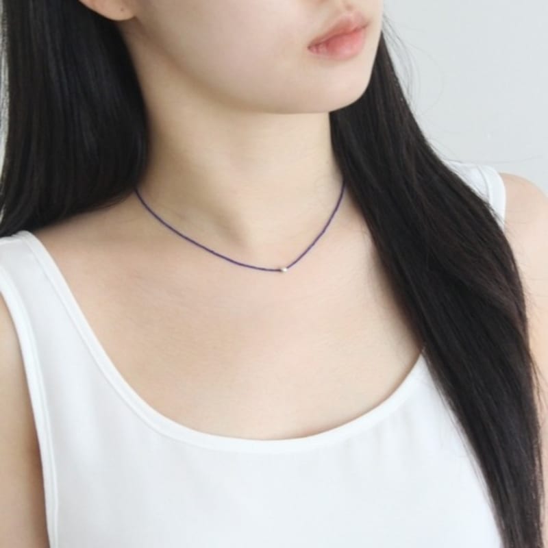 Evenesel Lapis Lazuli Slim Necklace