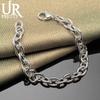 925 Sterling Silver Roman Numeral 0-shaped Bracelet Fashionable Wedding Jewelry