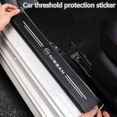 Carbon Fiber Car Sticker Car Door Protective Strip For J10 X-Trail Qashqai Juke Leaf Micra NOTE Patrol Pulsar NISMO