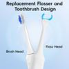 Sonic Electric Toothbrush Set - 20 Floss Picks Heads, 3 Modes and 2 Min Smart Timer, Compatible with Philips Sonicare Brush Head