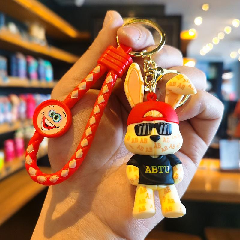 

AB Rabbit Keychain Cute New Product Doll Machine Cartoon Cute 3D Doll Cute Personalized Gifts Y2k Fashion Gift for Students