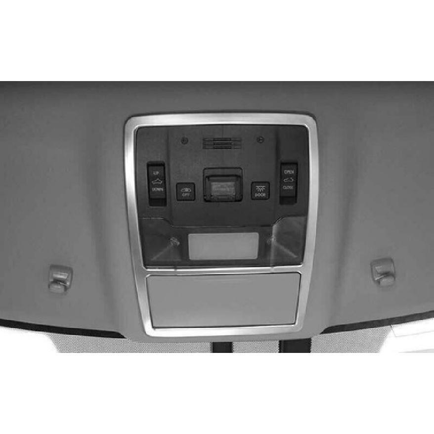 Front Reading Light Lamp Frame Trim For Lexus RX350 450h 2016-2019 Silver Steel
