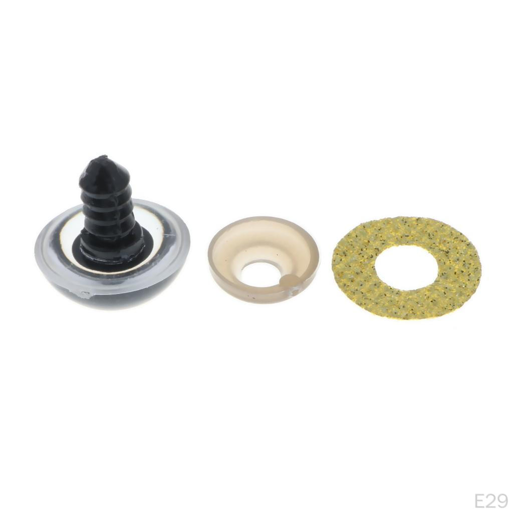 10x Glitter Safety Teddy , 24mm