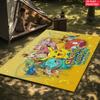 Cute Anime Cartoon Creatures Area Rug Non Slip Soft Floor Mat For Kids Room Gamer Room Living Room Decor Washable Carpet
