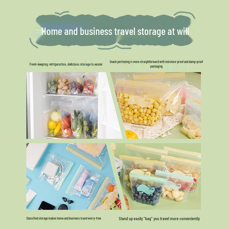 Miaojie Stand-Up Food Storage Bags (60 Pcs)