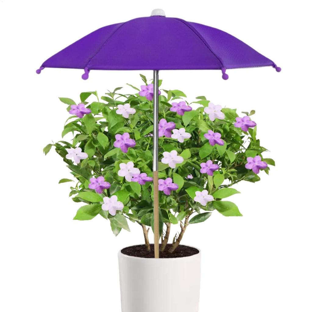 Mini Plant Umbrella for Sun & Rain Protection, Small Shade Canopy for Bonsai Seedlings, Outdoor Garden Balcony Flower Bed Cover