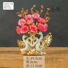 European Wedding Decor Crafts Ceramic Creative Room Decoration Handicraft Gold Swan Porcelain Figurines Decorations
